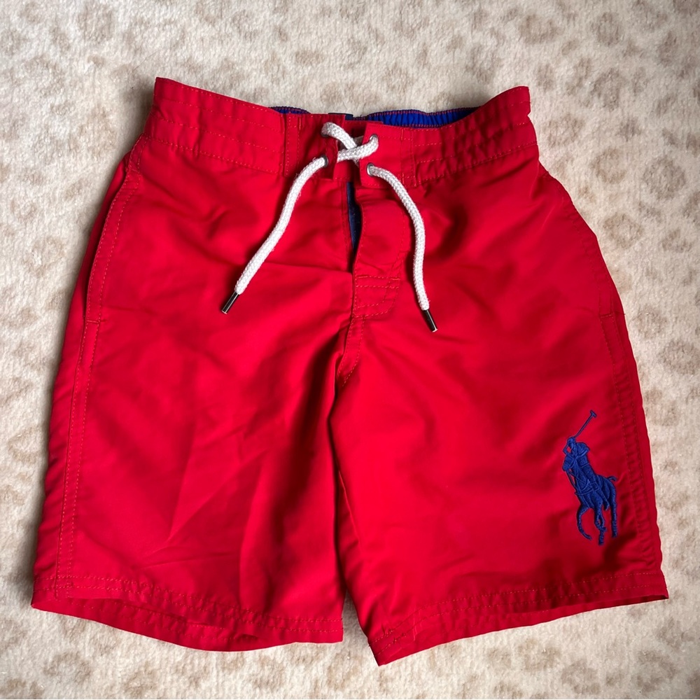 Red Swim Shorts (Polo, boys size 6)